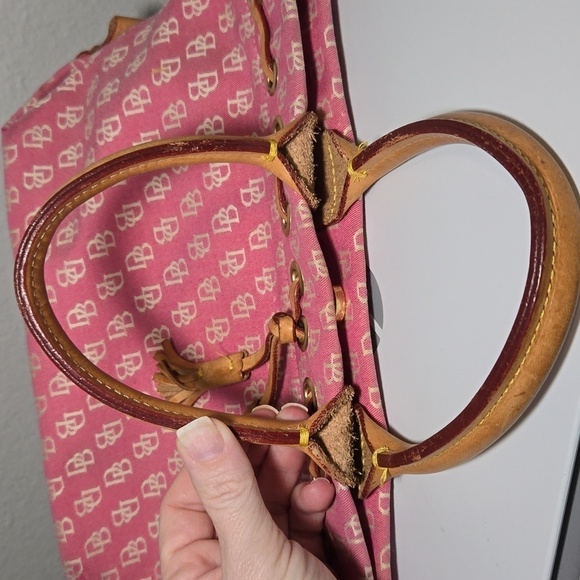 DOONEY & BOURKE Vintage Made in the USA Canvas Light purple/pink Handbag - Picture 15 of 15